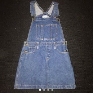 American Apparel Denim Overall Dress